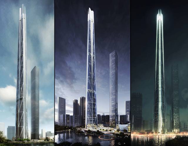 China's tallest tower by bKL Architecture, Shenzhen