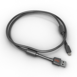 Vær sød at lade være gødning At vise 3D Model USB cable | Category: "USB cable" - Collection