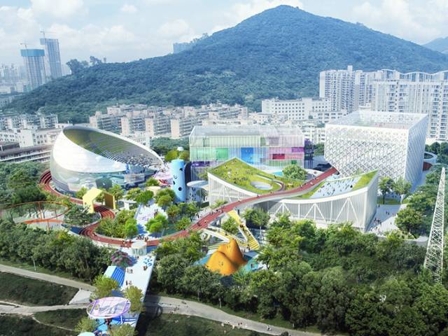 Sports and cultural centre by MVRDV, Shenzhen, China