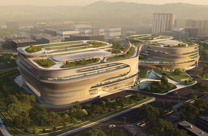Guangzhou Infinitus Plaza by Zaha Hadid Architects, Guangzhou, China