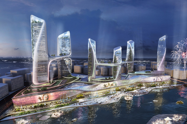 Waterfront for Tongzhou by UNStudio, Beijing, China