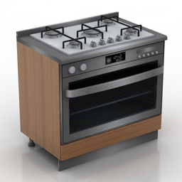 3D Gas stove preview