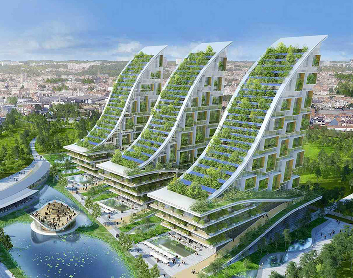 Green community for Brussels by Vincent Callebaut, Brussels, Belgium