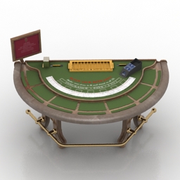 table abbiati black jack table casino 3D Model Preview #0e173146