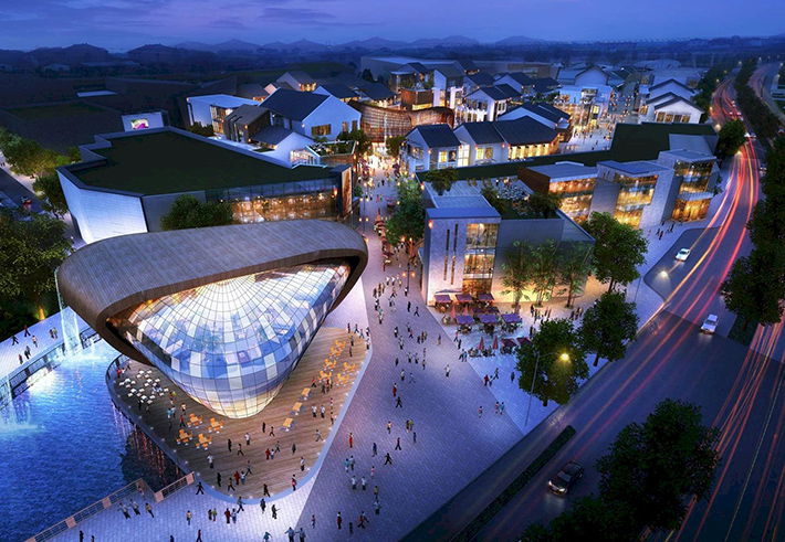 Lan Kwai Fong Wuxi complex by Benoy, Wuxi, China
