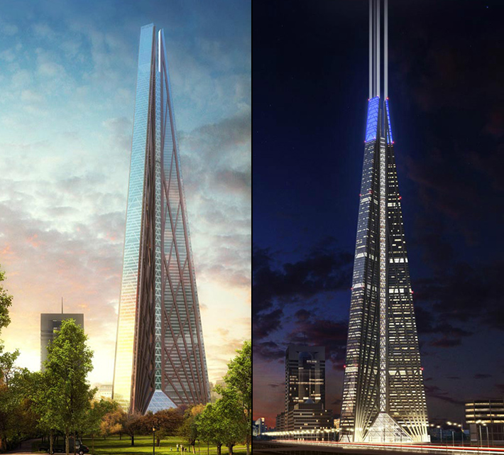 Russia Tower by Foster + Partners, Moscow, Russian Federation