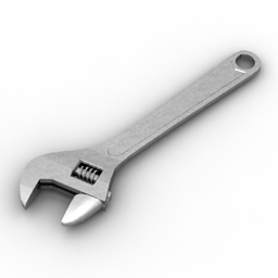 adjustable wrench 3D Model Preview #6d9e17df