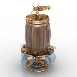 barrel beer 3D Model Preview #e5608698