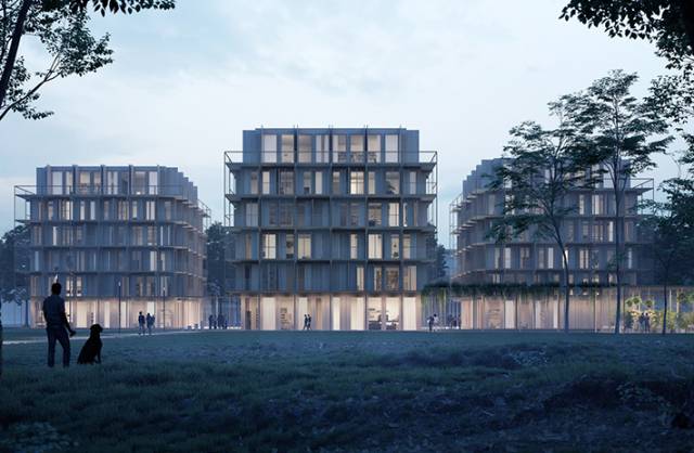 'Tunet' city block by Kjellander Sjoberg, Uppsala, Sweden