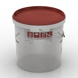 3d Model Canister Category Paint Buckets Interior Collection