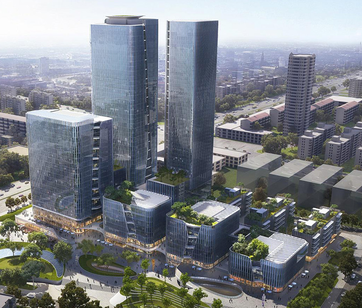 Jinan Lushang mixed-use complex by Aedas, Jinan, China