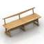 3D "Garden bench and table" - Interior Collection