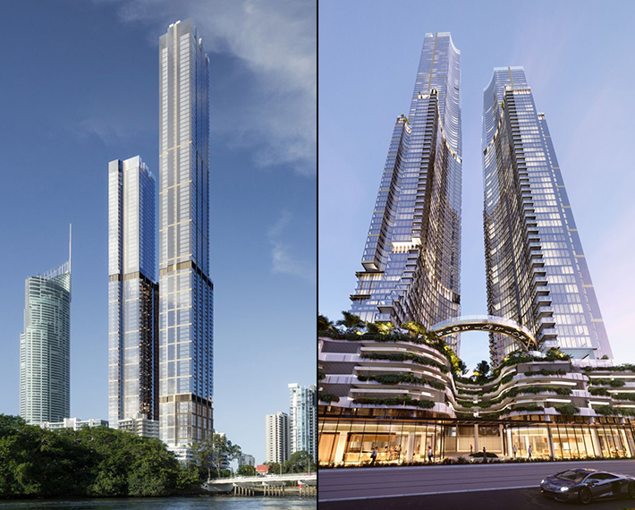 Orion Towers by Woods Bagot, Surfers Paradise, Gold Coast, Australia