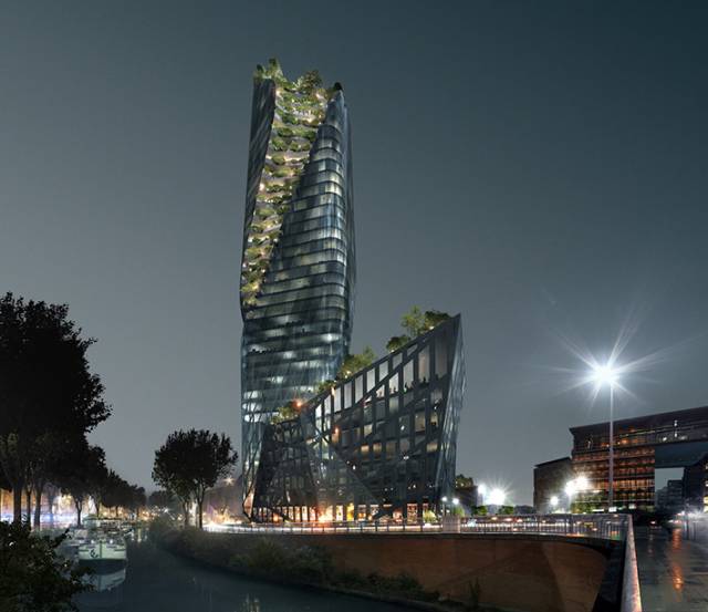Occitanie Tower by Studio Libeskind, Toulouse, France