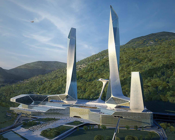 Penang Global City Center by Asymptote Architecture, Penang, Malaysia