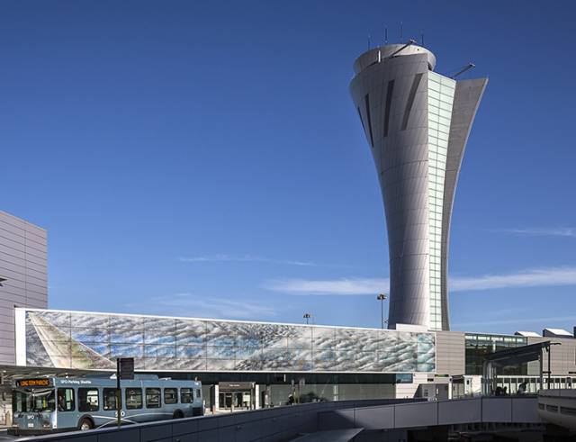 Airport traffic control tower, San Francisco, United States