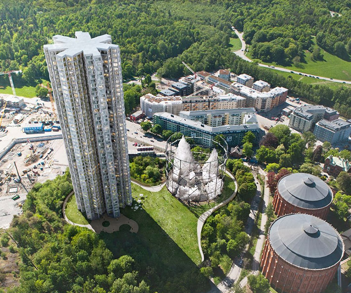 Residential Tower by Herzog and de Meuron, Stockholm, Sweden