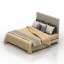 3D "Bed M" - Interior Collection