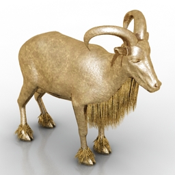 figurine gazelle 3D Model Preview #35b5025b