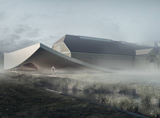 Historical Silkeborg Museum extension, Denmark