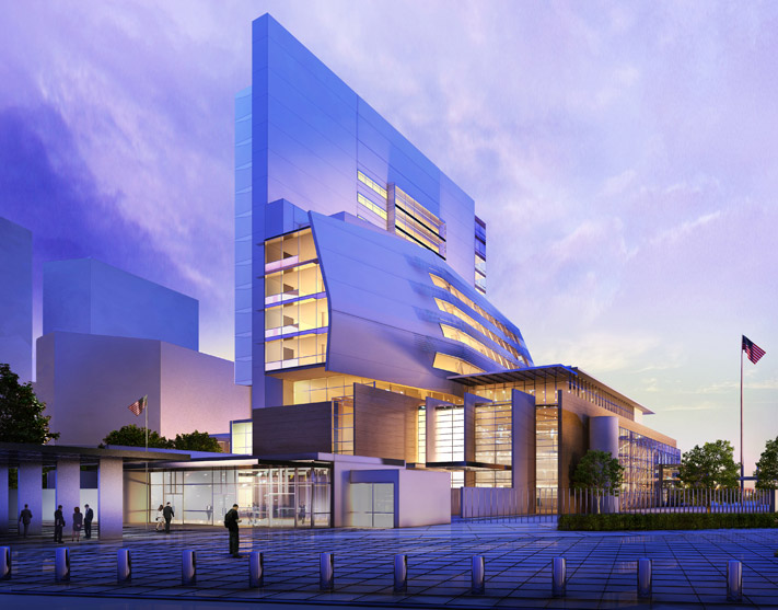 US Embassy by Richard Meier, London, England