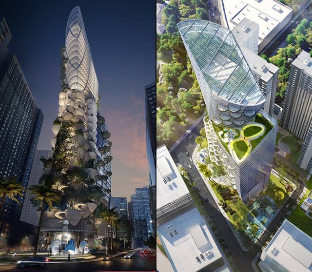 BCDA Iconic tower by CAZA Architects, Manila, Philippines