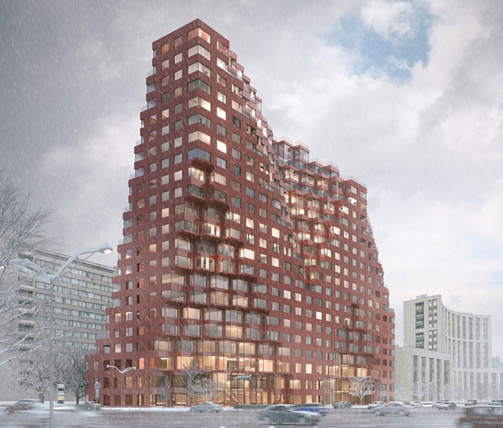 Silhouette mixed-use complex by MVRDV, Moscow, Russia
