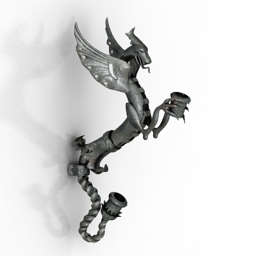 candlestick dragon 3D Model Preview #062a6f8d