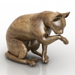 figurine cat 3D Model Preview #4e3702a0