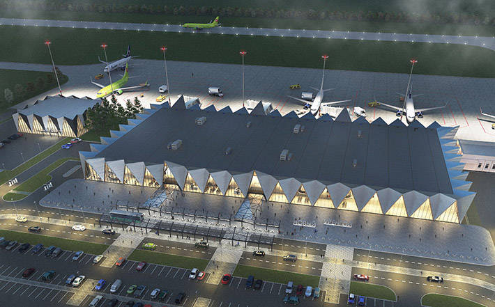 Airport by Twelve Architects, Novy Urengoy, Russia