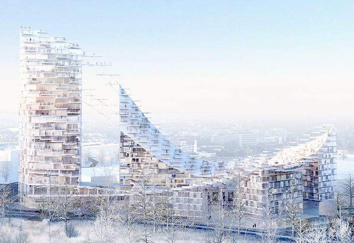 Delta Tower by Sou Fujimoto Architects, Brussels, Belgium