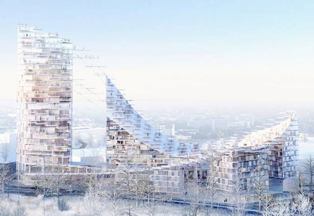 Delta Tower by Sou Fujimoto Architects, Brussels, Belgium
