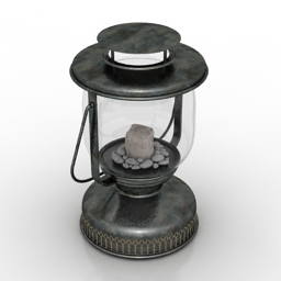 lamp retro decor 3D Model Preview #7f50fc17