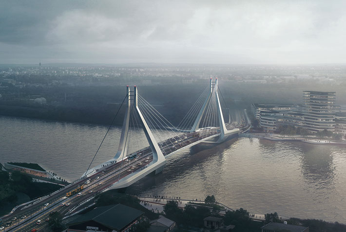 New Budapest Bridge by UNStudio, Budapest, Hungary