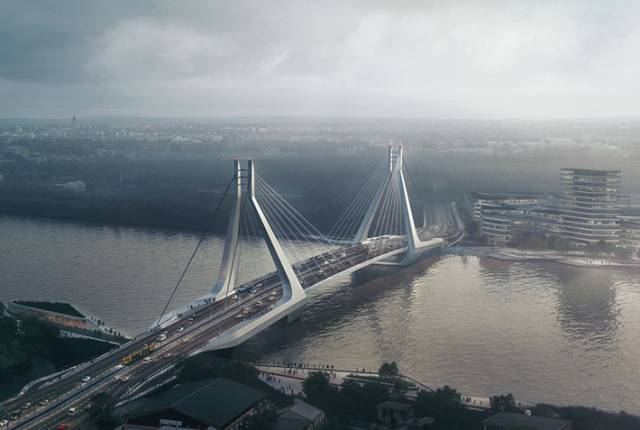 New Budapest Bridge by UNStudio, Budapest, Hungary