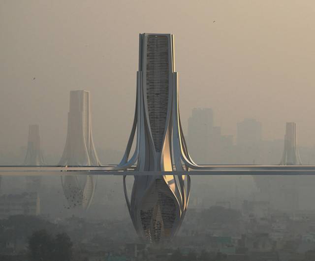 Smog Filtering Towers, Delhi, India