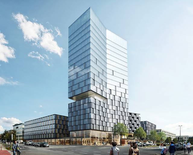 NeuBau3 at Tabakfabrik Linz mixed-use district, Linz, Austria