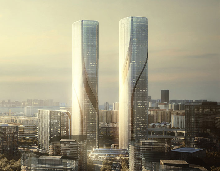 Shimao Riverfront mixed-use complex, Shanghai, China