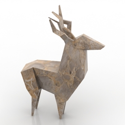 deer figurine 3D Model Preview #6ee3e07d