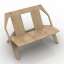 3D "HMI Medici Bench Table herman miller" - Interior Collection