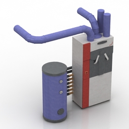 pump zehnder comfobox central controlled mechanical ventilation 3D Model Preview #88b75a89