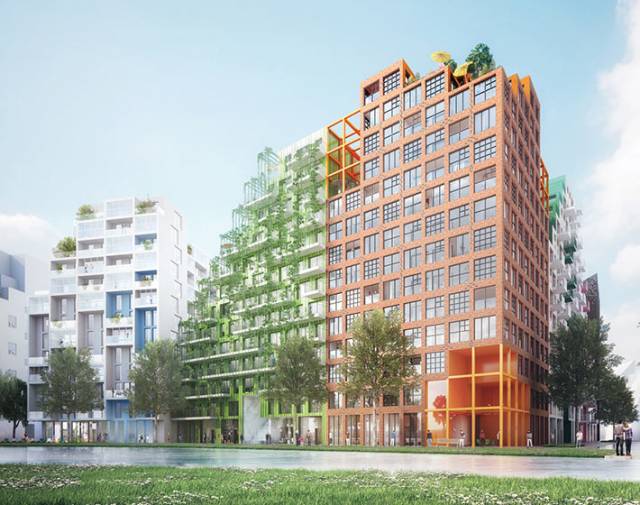 Mixed housing block, Amsterdam, the Netherlands
