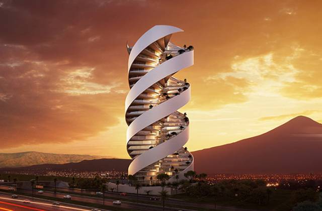 Torre Helea residential building, Puebla City, Mexico