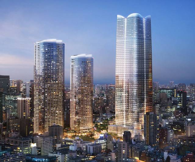 3 skyscrapers for Tokyo by Pelli Clarke Pelli Architects