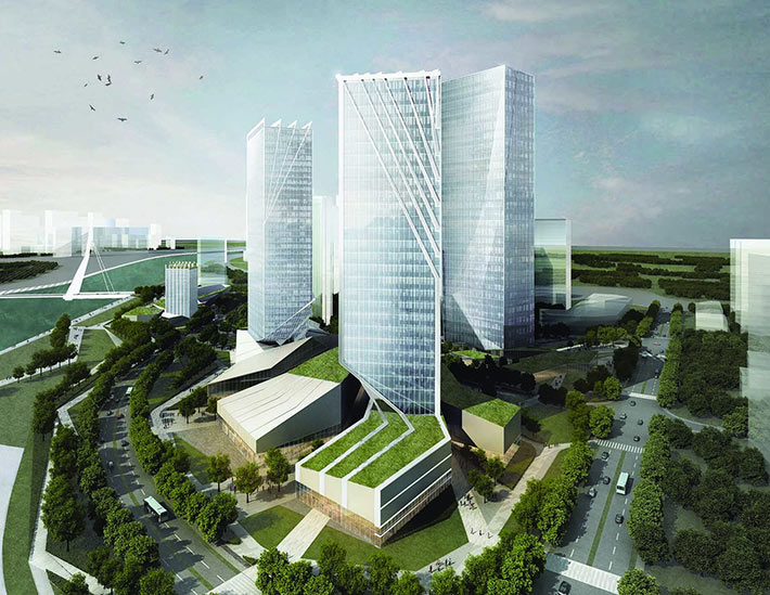 Huafa Square Planning by Plasma Studio, Zhuhai, China