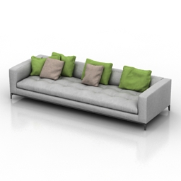 sofa andersen quilt 3D Model Preview #58dd137f