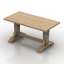 3D "Table bench" - Interior Collection
