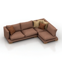 sofa corner 3D Model Preview #f02b0e35