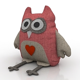 Pillow owl 3D Model Preview #04891d91