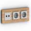 3D "GIRA Esprit Linoleum Plywood Switch" - Interior Collection